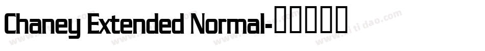 Chaney Extended Normal字体转换